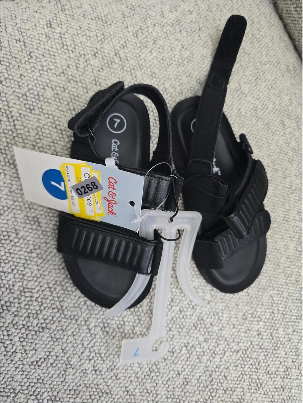 Size  seven brand new boy sandals from target item 268 bin 20